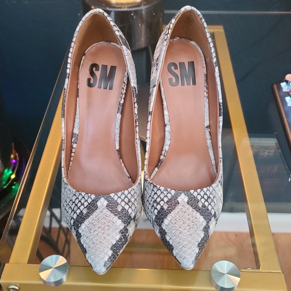 Embossed Snake Skin Pumps by SM New York